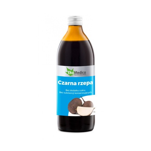 Sok z czarnej rzepy 100% 500 ml ekamedica
