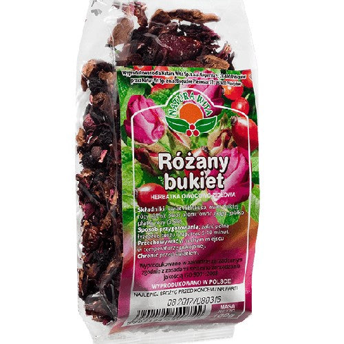 Herbatka owocowo-ziołowa różany bukiet 100g natura wita