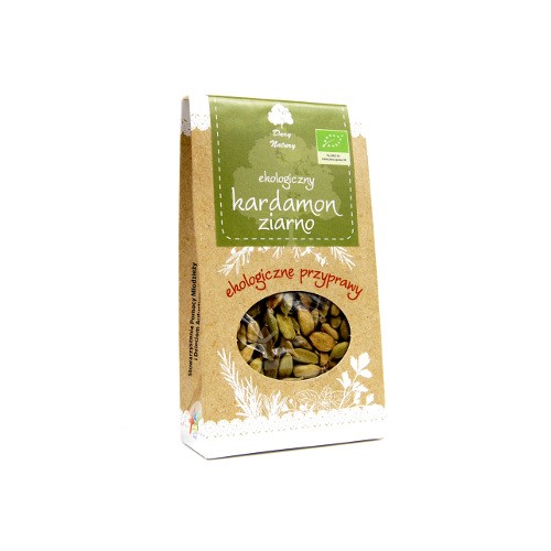 Ekologiczny kardamon ziarno 40g dary natury