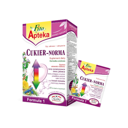 Herbatka ziołowa Cukier-norma Fito Apteka 40g (20x2g) Malwa
