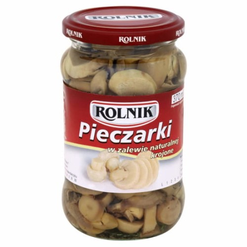 Pieczarki krojone w zalewie naturalnej 370ml Rolnik