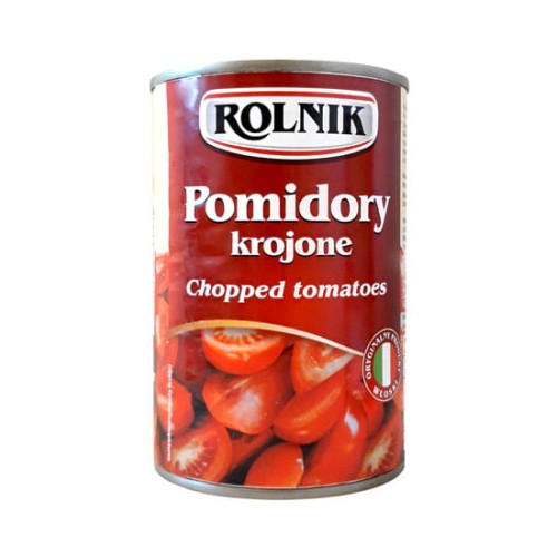Pomidory krojone w sosie własnym 425ml Rolnik