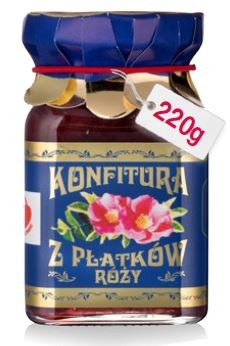 Konfitura z płatków róży 220g polska róża