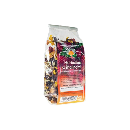 Herbatka owocowo-ziołowa z malinami 100g natura wita