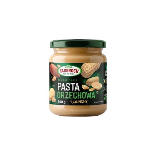 Pasta orzechowa crunchy 100% naturalna 500g