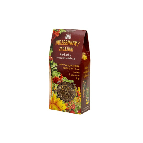 Herbatka z jarzębiną, rooibos, maliną i kwiatem lipy 100g Natura Wita