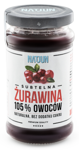 Konfitura Subtelna Żurawina 105% 220g Natjun