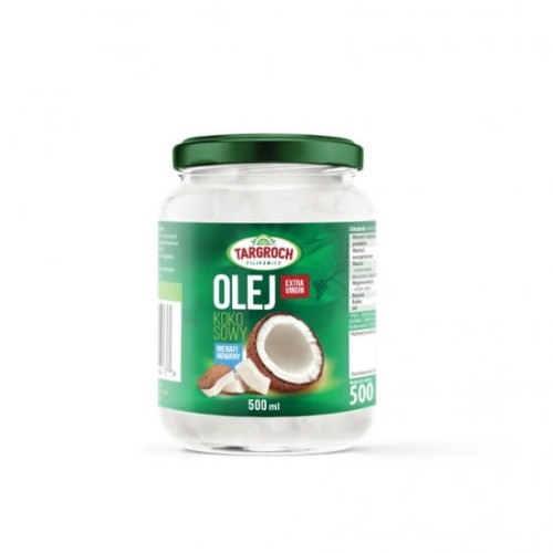 Olej kokosowy nierafinowany 500 ml  - tłoczony na zimno