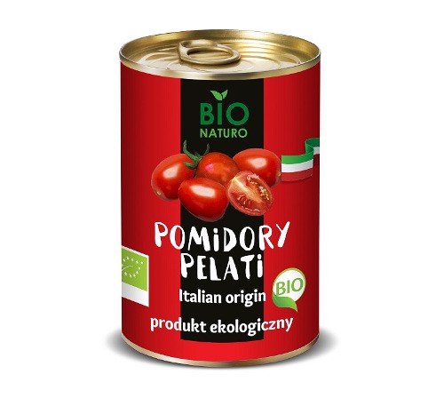 Pomidory Pelati całe bez skórki BIO 400g Bionaturo