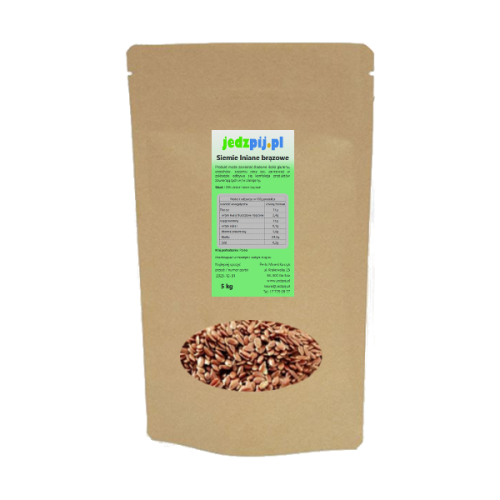 Siemię lniane brązowe 5kg - jedzpij