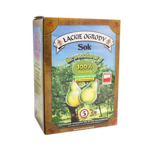 Sok gruszkowy 100% 5l łąckie ogrody (tłocznia maurer)